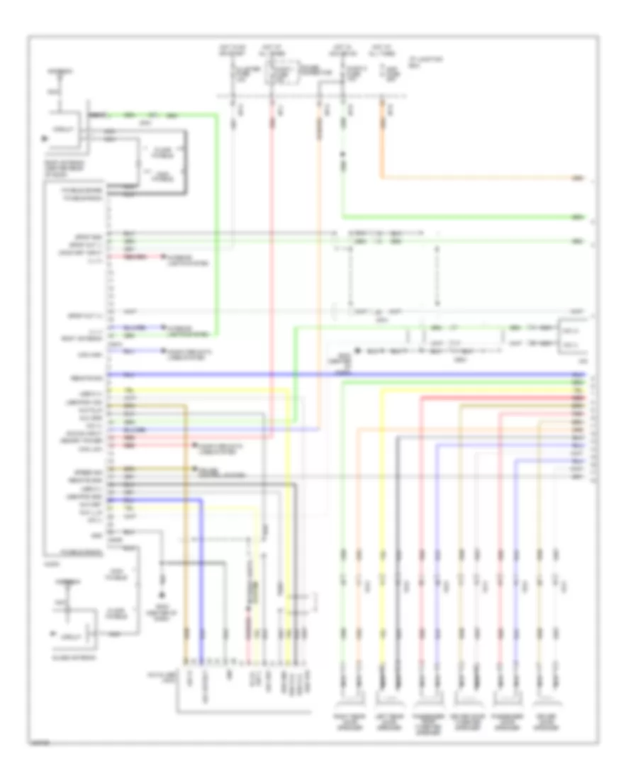 Radio Wiring Diagram with Amplifier 1 of 2 for Hyundai Tucson GLS 2013