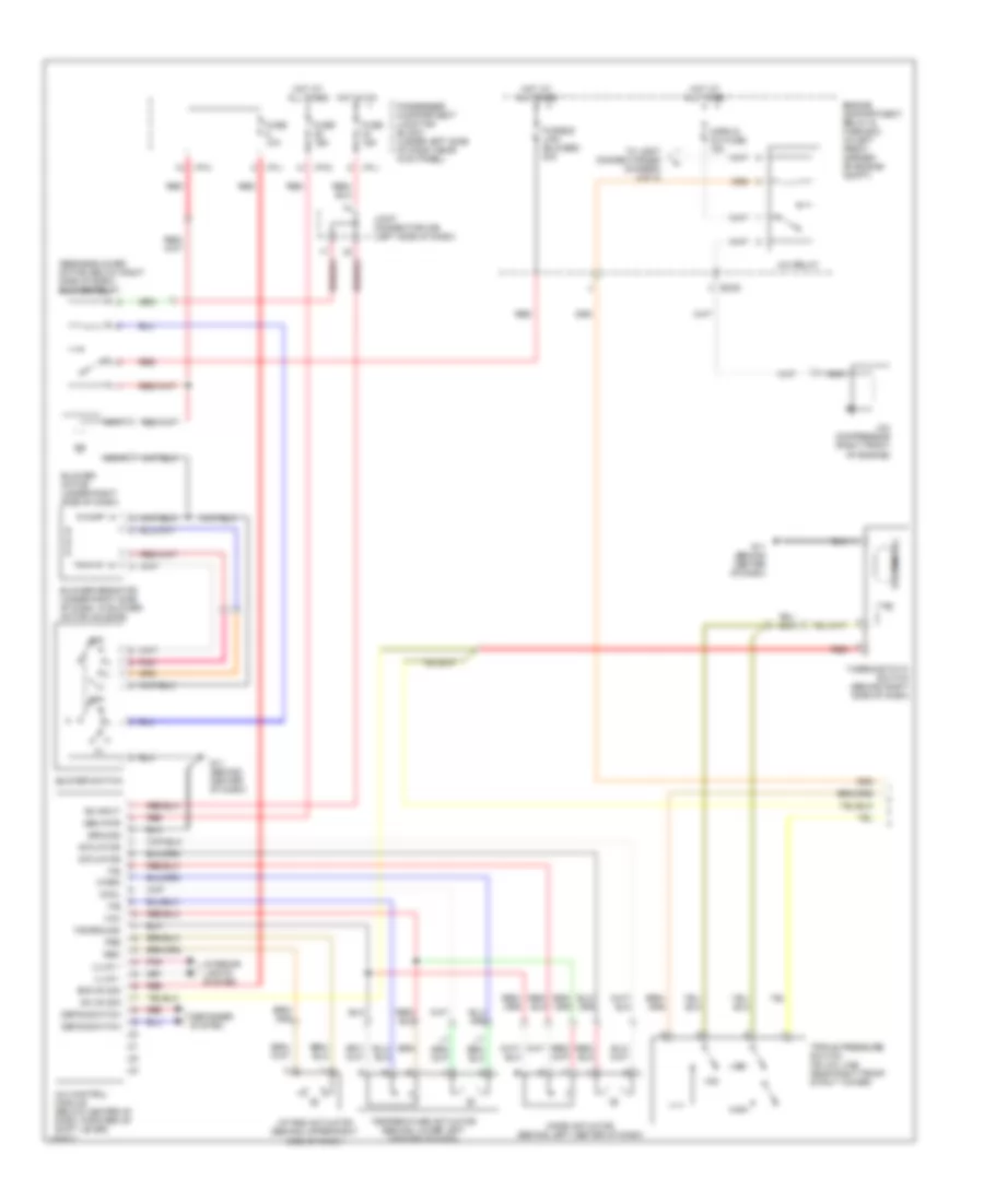 Manual A C Wiring Diagram 1 of 2 for Hyundai Elantra GT 2004