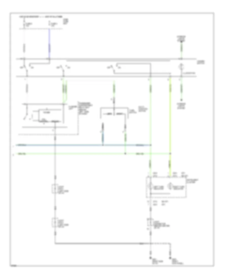 Exterior Lamps Wiring Diagram (2 of 2) for Hyundai Accent GL 1997