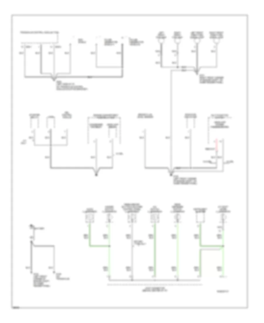 Ground Distribution Wiring Diagram 1 of 3 for Hyundai Accent GL 1997