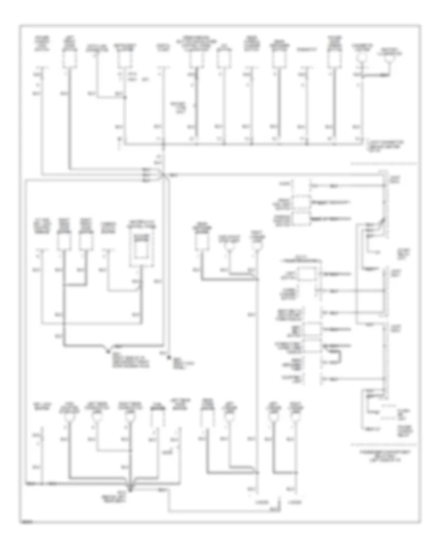 Ground Distribution Wiring Diagram (2 of 3) for Hyundai Accent GL 1997