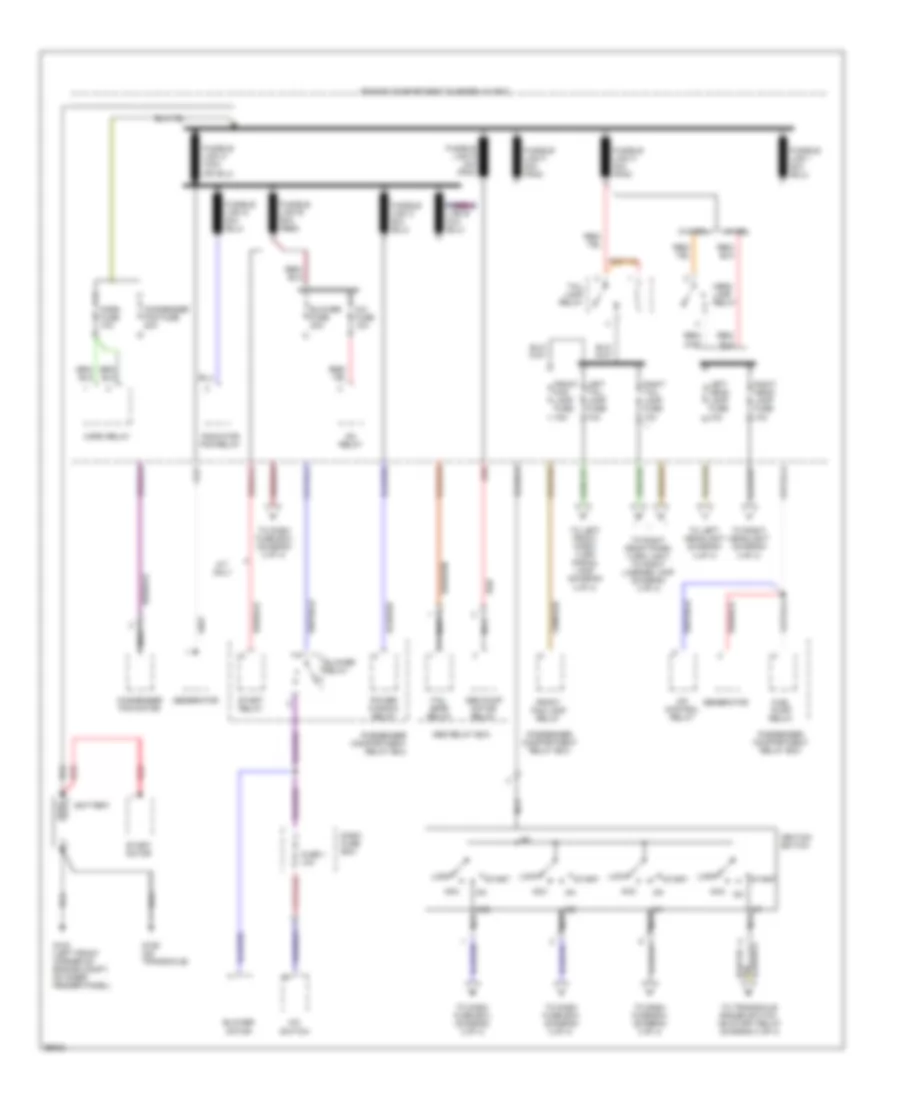 Power Distribution Wiring Diagram 1 of 4 for Hyundai Accent GL 1997