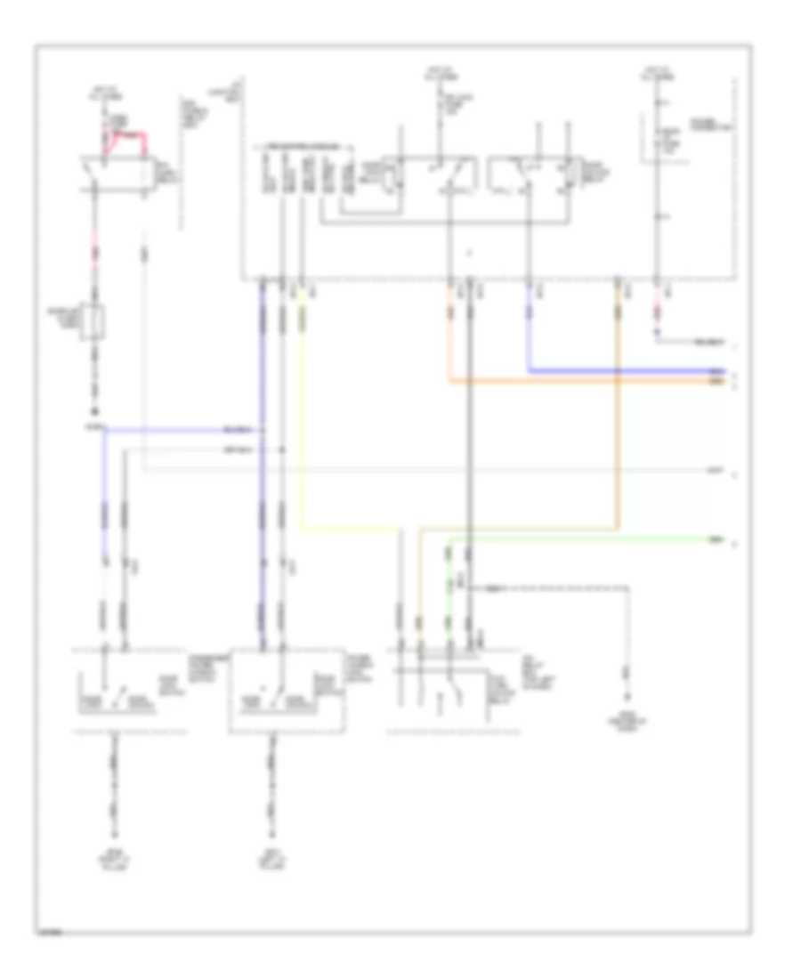 Forced Entry Wiring Diagram 1 of 2 for Hyundai Tucson Limited 2013