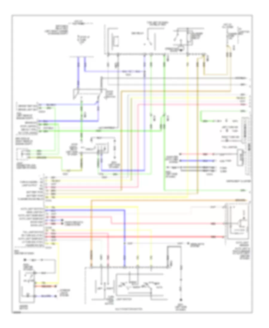 Exterior Lamps Wiring Diagram (1 of 2) for Hyundai Tucson Limited 2013