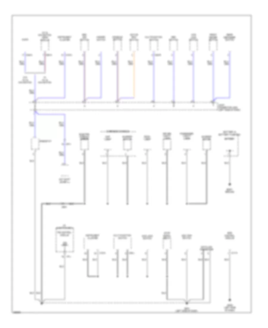 Ground Distribution Wiring Diagram 1 of 4 for Hyundai Tucson Limited 2013