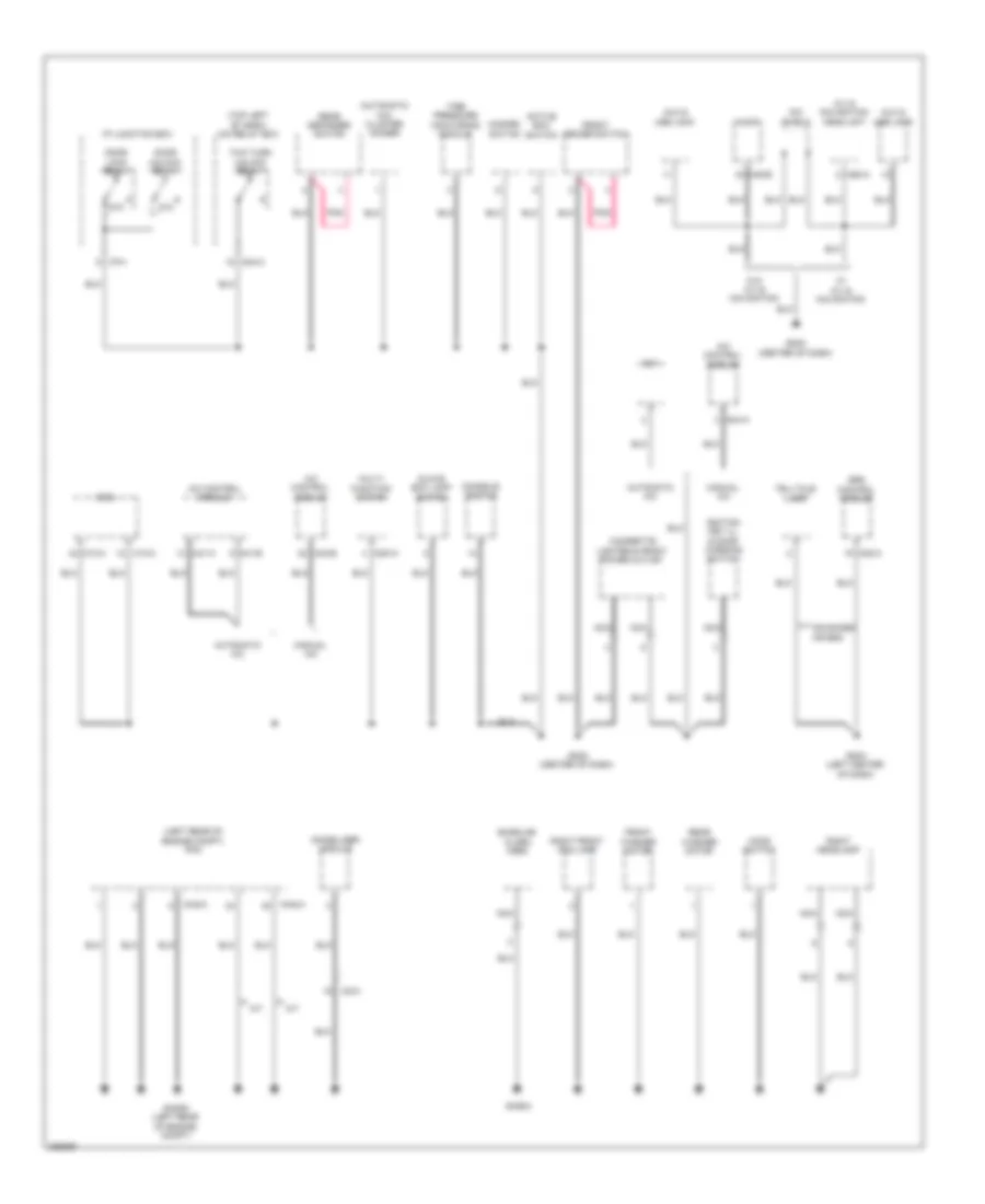 Ground Distribution Wiring Diagram (2 of 4) for Hyundai Tucson Limited 2013