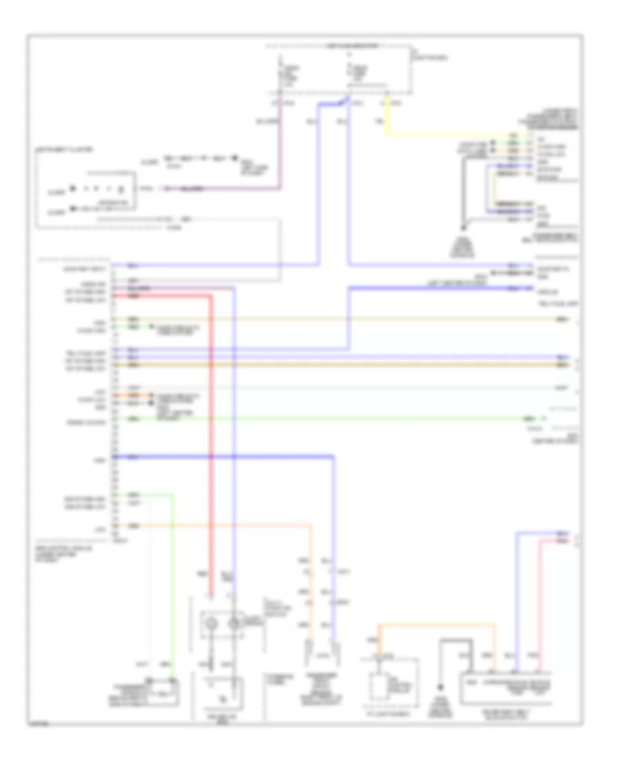 Supplemental Restraints Wiring Diagram 1 of 2 for Hyundai Tucson Limited 2013