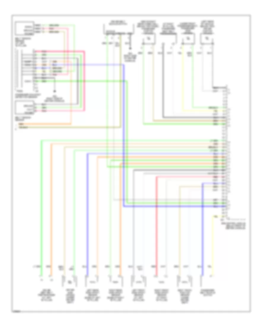 Supplemental Restraints Wiring Diagram (2 of 2) for Hyundai Santa Fe GLS 2008