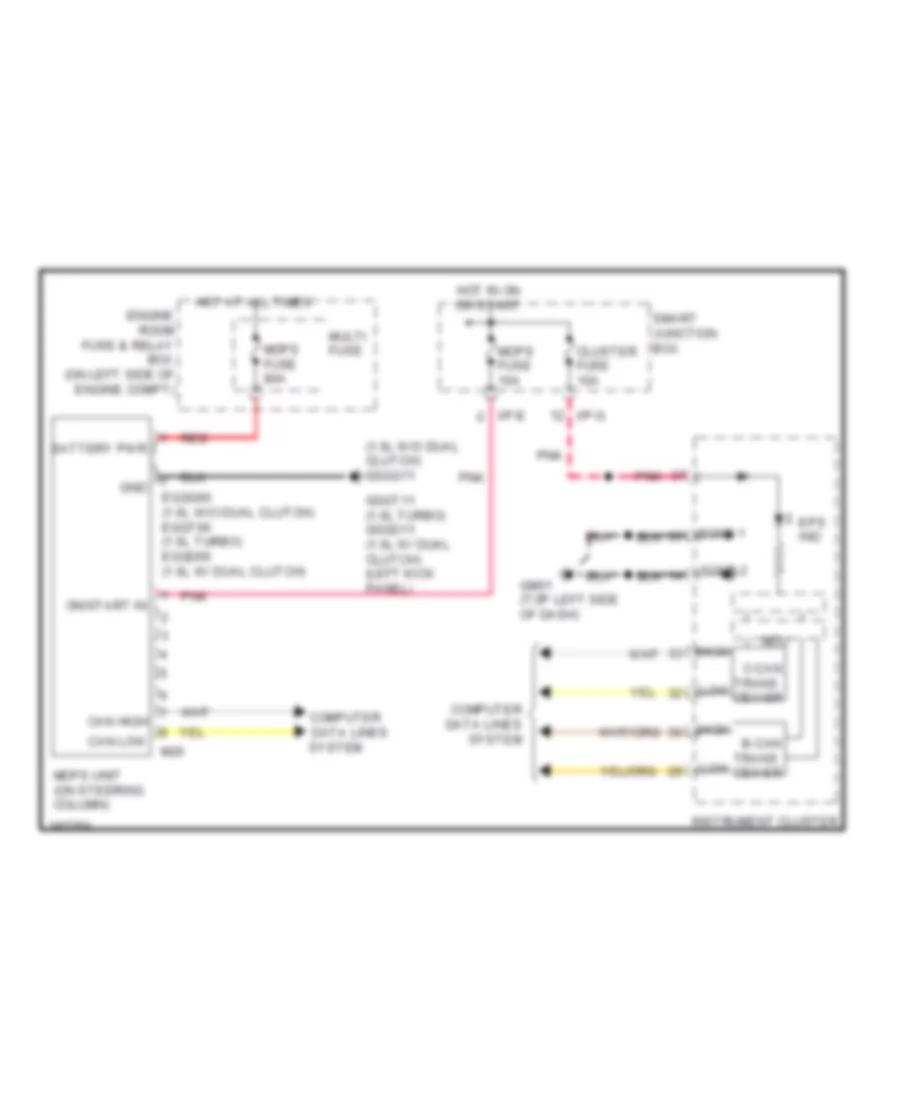 Electronic Power Steering Wiring Diagram for Hyundai Veloster 2013