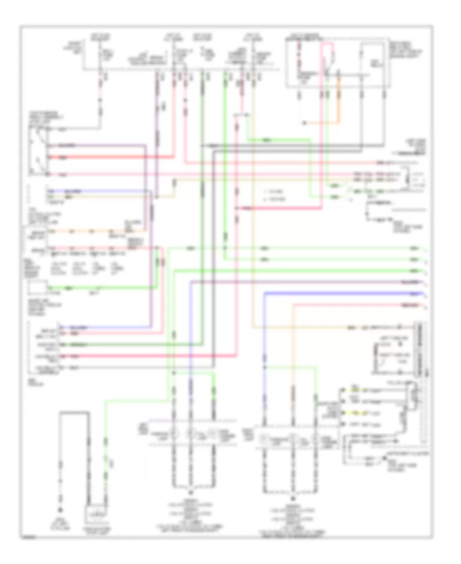 Exterior Lamps Wiring Diagram (1 of 2) for Hyundai Veloster 2013