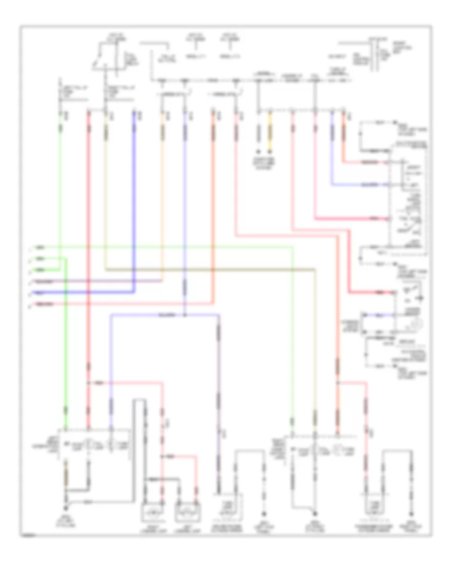 Exterior Lamps Wiring Diagram 2 of 2 for Hyundai Veloster 2013