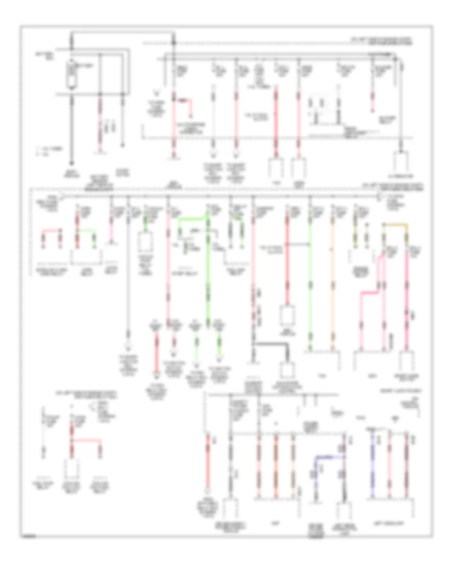 Power Distribution Wiring Diagram 1 of 5 for Hyundai Veloster 2013