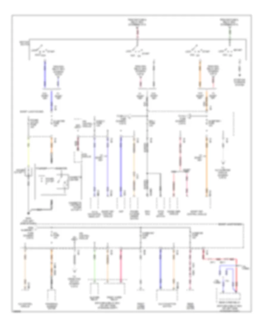 Power Distribution Wiring Diagram (2 of 5) for Hyundai Veloster 2013