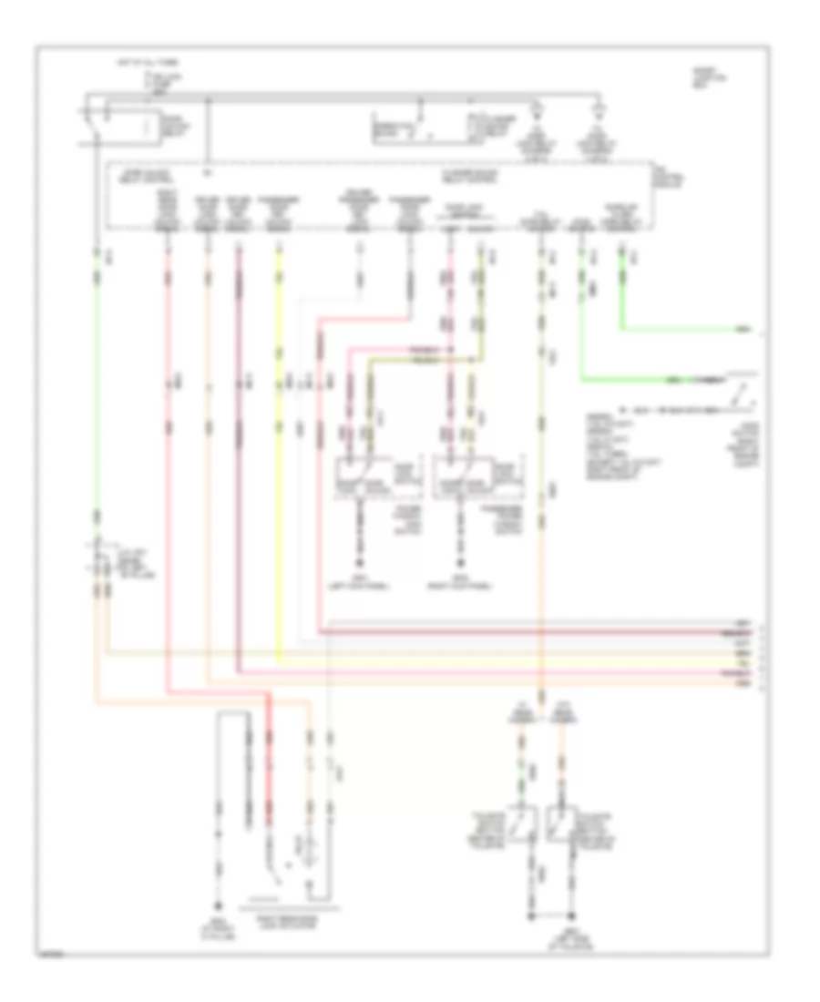 Power Door Locks Wiring Diagram 1 of 2 for Hyundai Veloster 2013