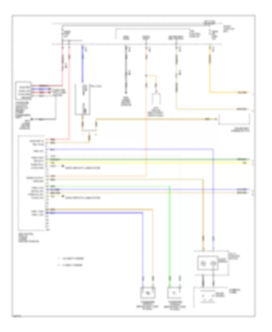 Supplemental Restraints Wiring Diagram Advanced 1 of 3 for Hyundai Veloster 2013
