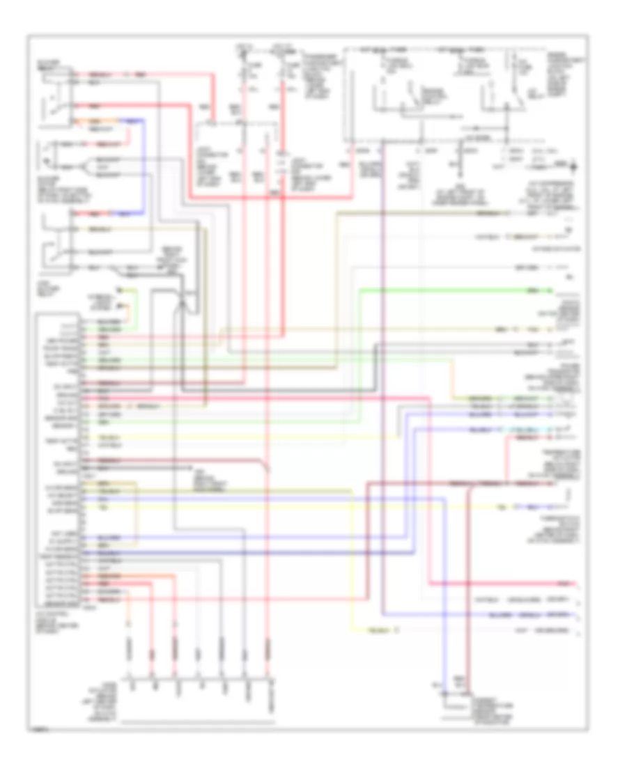 Automatic A C Wiring Diagram 1 of 2 for Hyundai Santa Fe GLS 2004