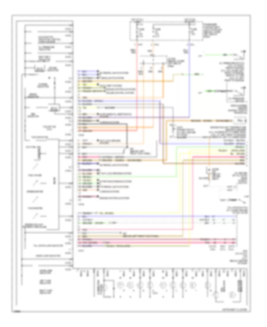 Instrument Cluster Wiring Diagram 1 of 2 for Hyundai Santa Fe GLS 2004