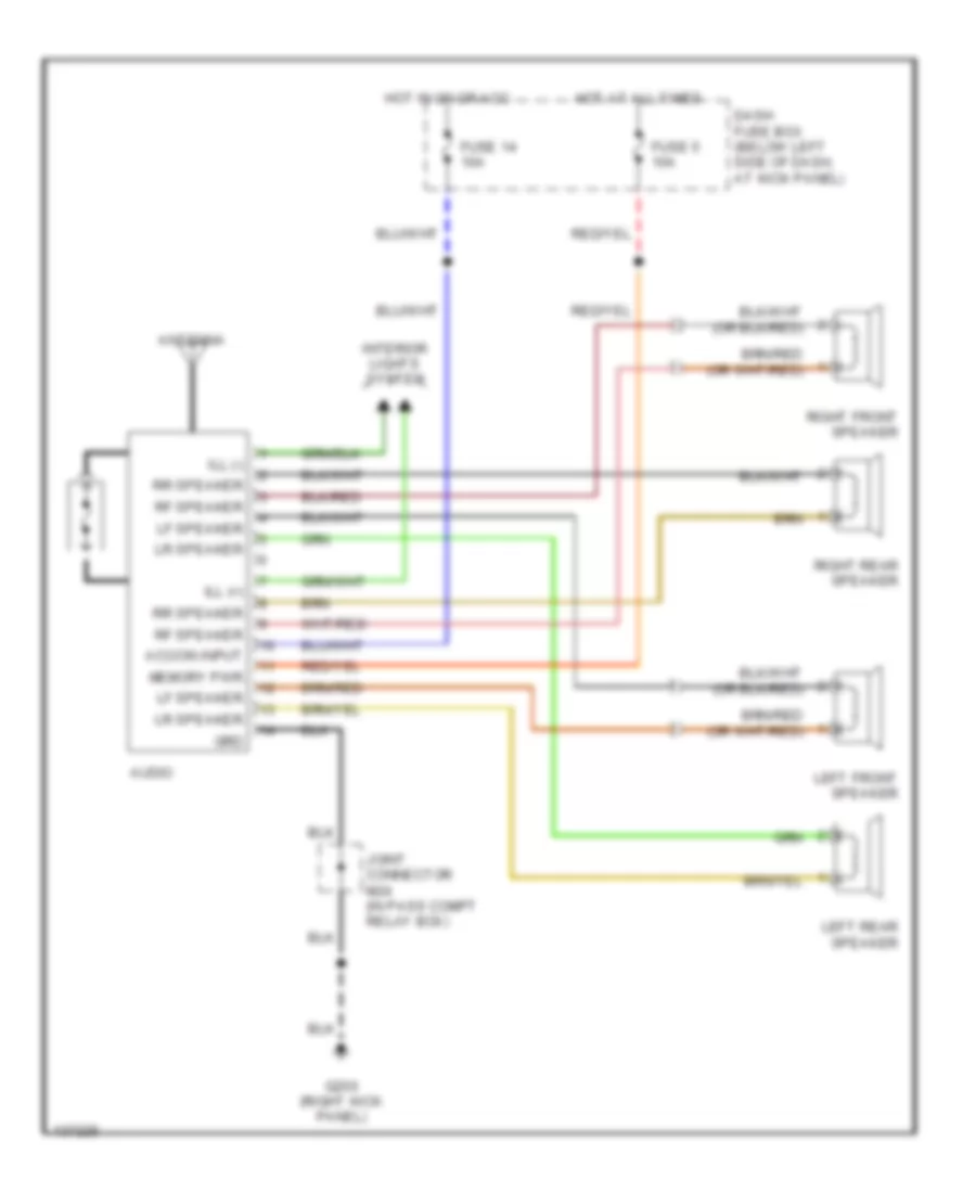 RADIO – Hyundai Accent GT 1997 – SYSTEM WIRING DIAGRAMS – Wiring diagrams  for cars  Radio Wiring Diagram 97 Hyundai Accent    Wiring diagrams