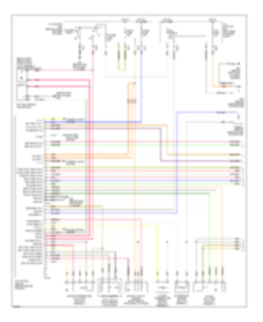 Automatic A C Wiring Diagram 1 of 2 for Hyundai Santa Fe SE 2008