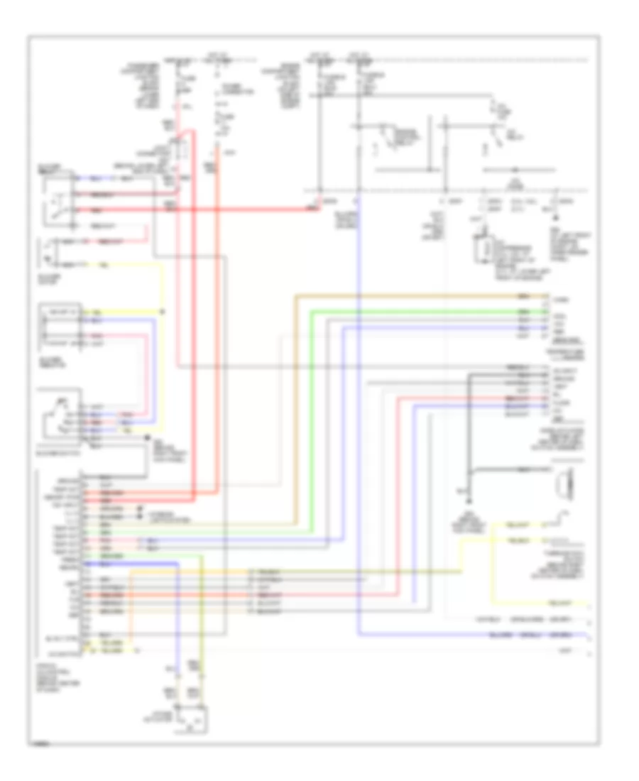 Manual A C Wiring Diagram 1 of 2 for Hyundai Santa Fe LX 2004