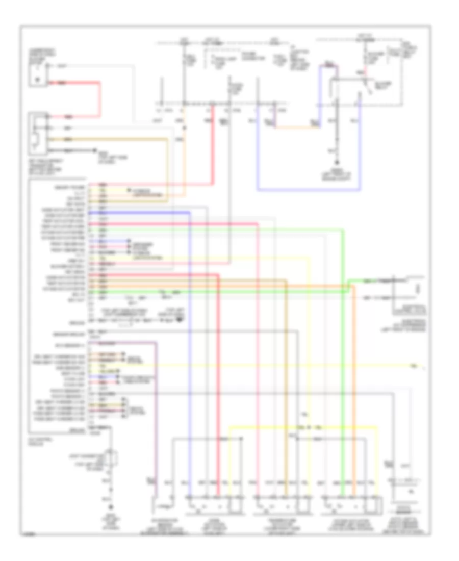 Automatic A C Wiring Diagram 1 of 2 for Hyundai Accent GLS 2014