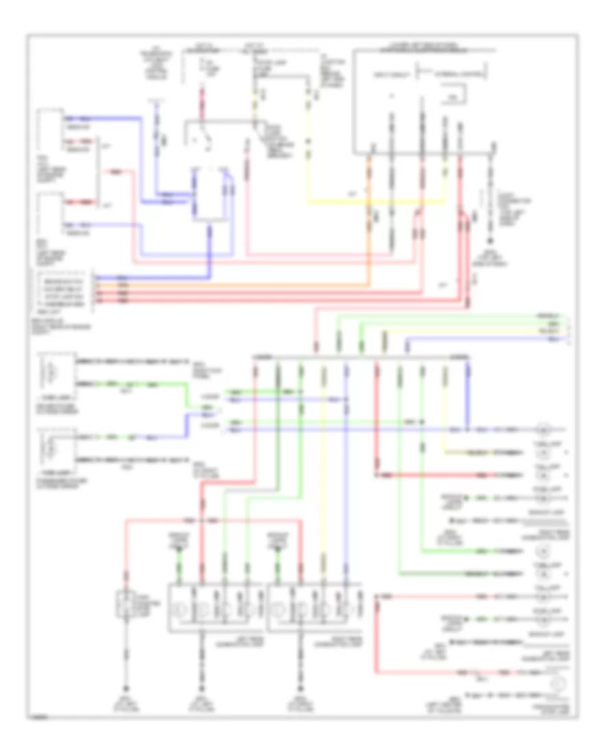 Exterior Lamps Wiring Diagram (1 of 3) for Hyundai Accent GLS 2014