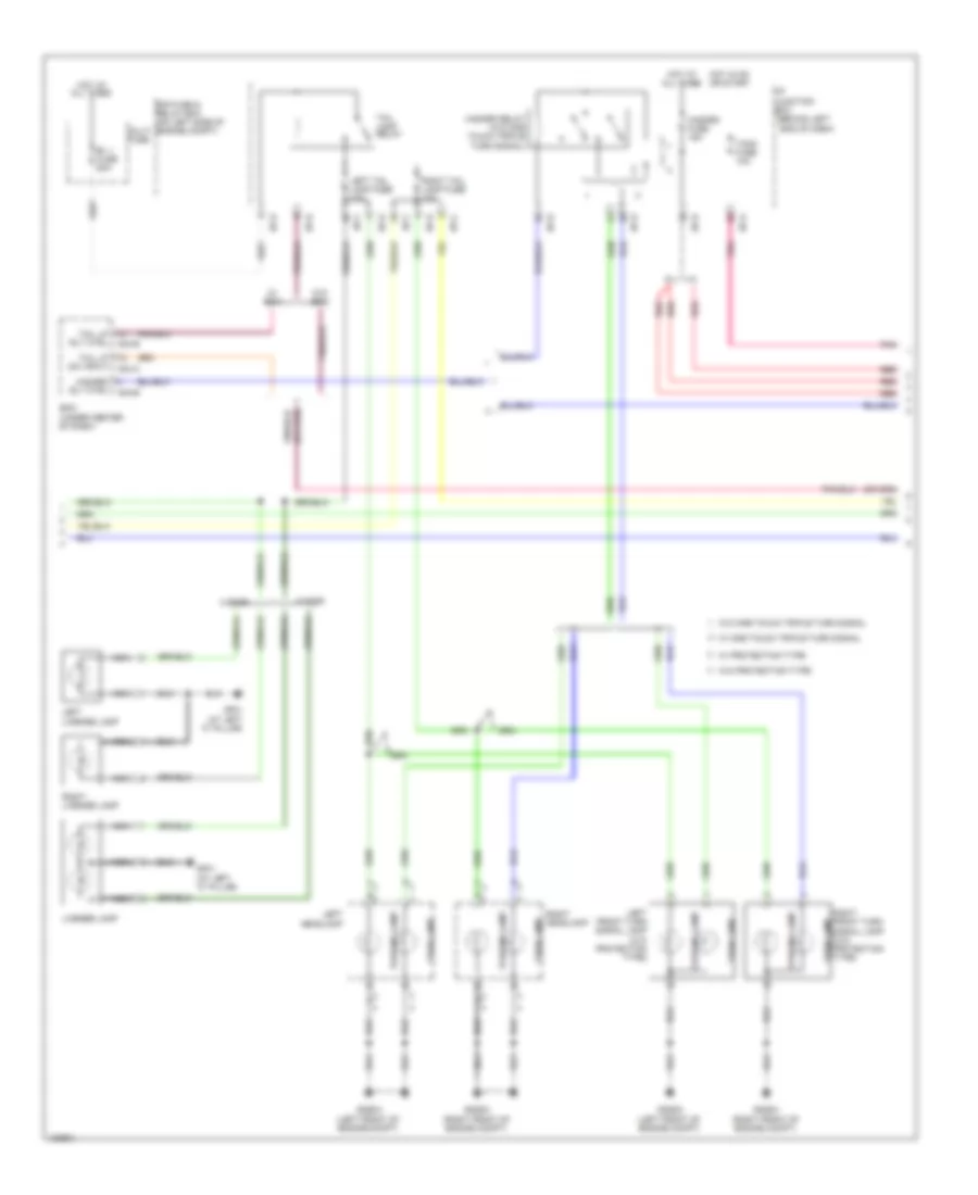 Exterior Lamps Wiring Diagram (2 of 3) for Hyundai Accent GLS 2014