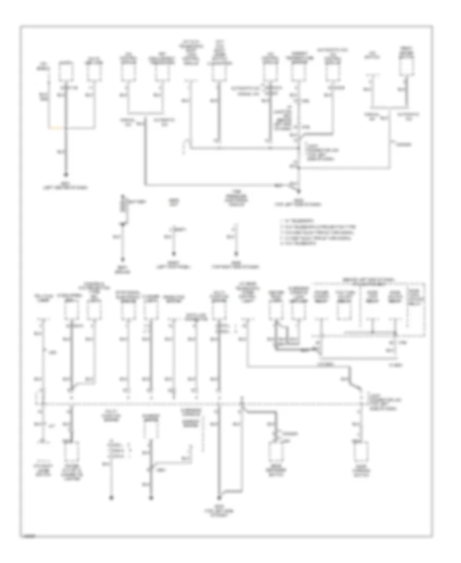 Ground Distribution Wiring Diagram 1 of 4 for Hyundai Accent GLS 2014