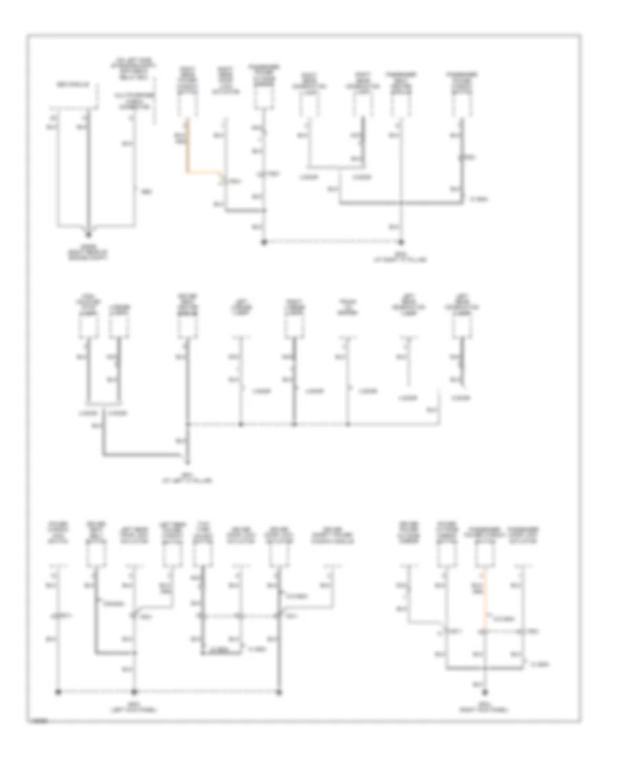 Ground Distribution Wiring Diagram (2 of 4) for Hyundai Accent GLS 2014