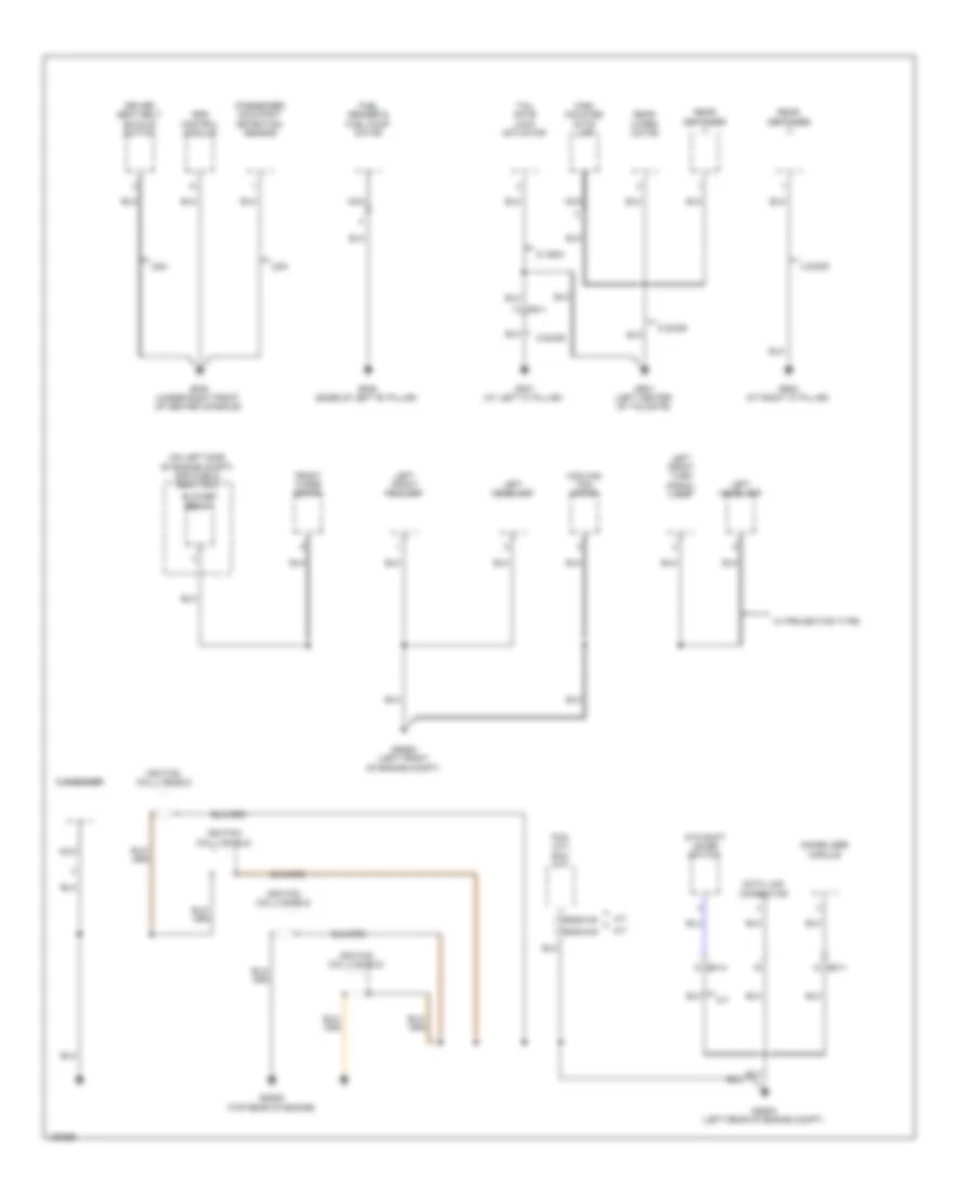 Ground Distribution Wiring Diagram (3 of 4) for Hyundai Accent GLS 2014