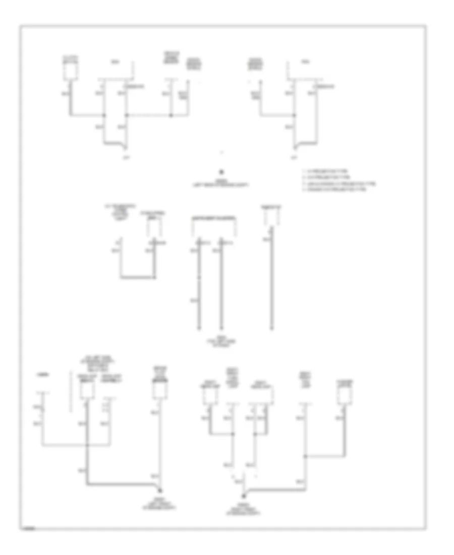 Ground Distribution Wiring Diagram (4 of 4) for Hyundai Accent GLS 2014