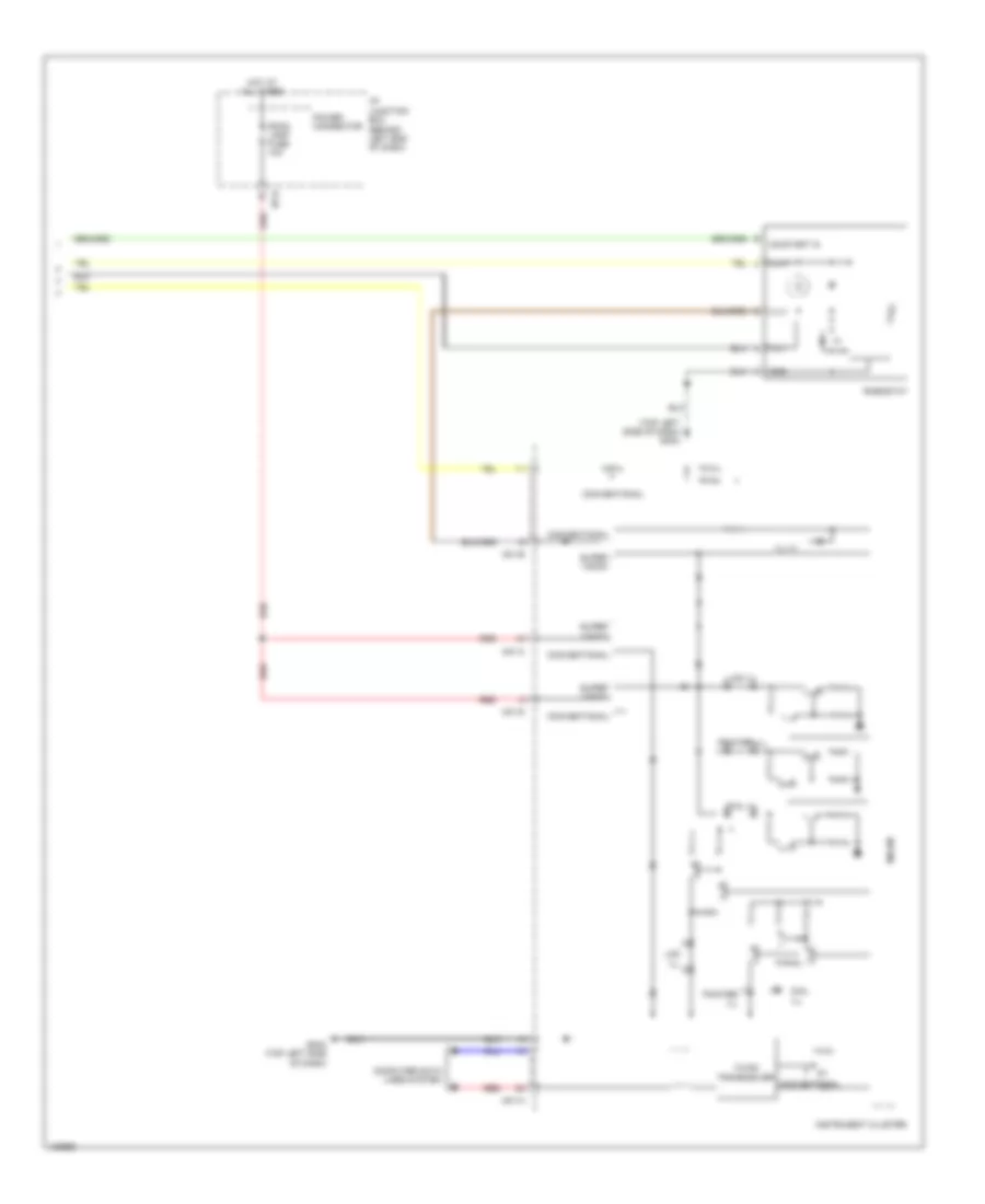 Instrument Illumination Wiring Diagram 2 of 2 for Hyundai Accent GLS 2014