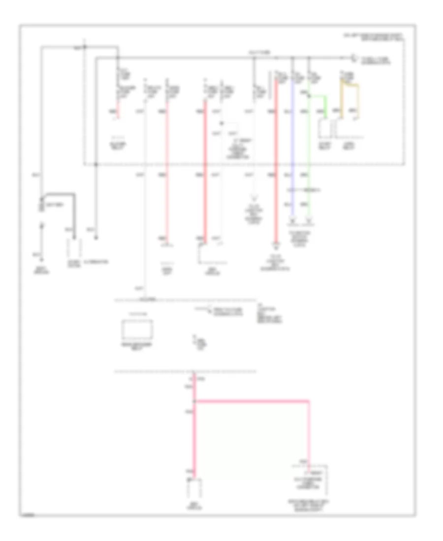 Power Distribution Wiring Diagram 1 of 6 for Hyundai Accent GLS 2014