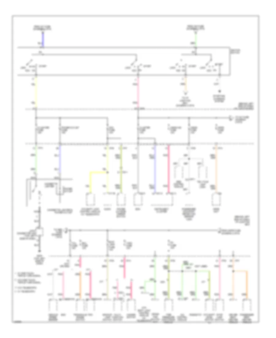 Power Distribution Wiring Diagram (2 of 6) for Hyundai Accent GLS 2014