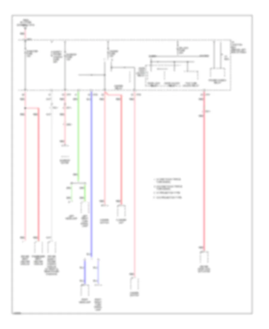 Power Distribution Wiring Diagram (5 of 6) for Hyundai Accent GLS 2014