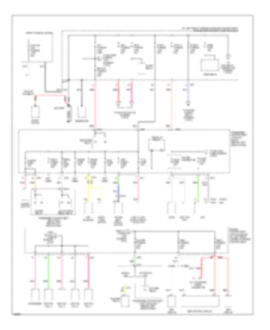 Power Distribution Wiring Diagram 1 of 6 for Hyundai Sonata GLS 2008
