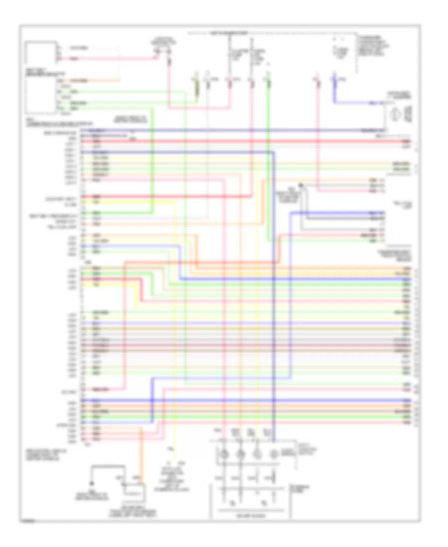Supplemental Restraints Wiring Diagram 1 of 2 for Hyundai Sonata GLS 2008
