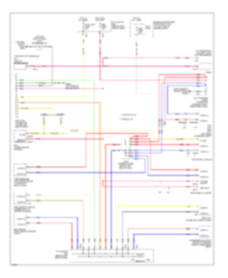 Computer Data Lines Wiring Diagram for Hyundai Accent GS 2014