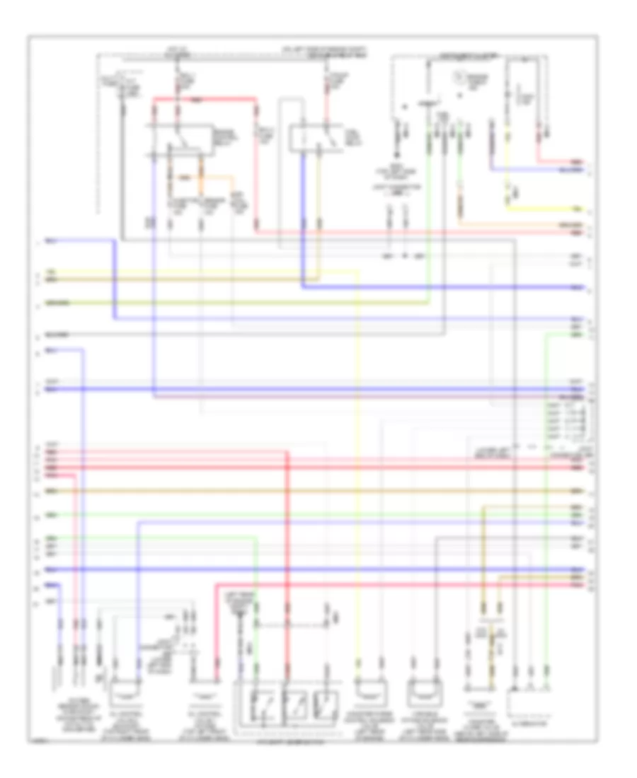 1.6L, Engine Performance Wiring Diagram, AT (3 of 5) for Hyundai Accent GS 2014