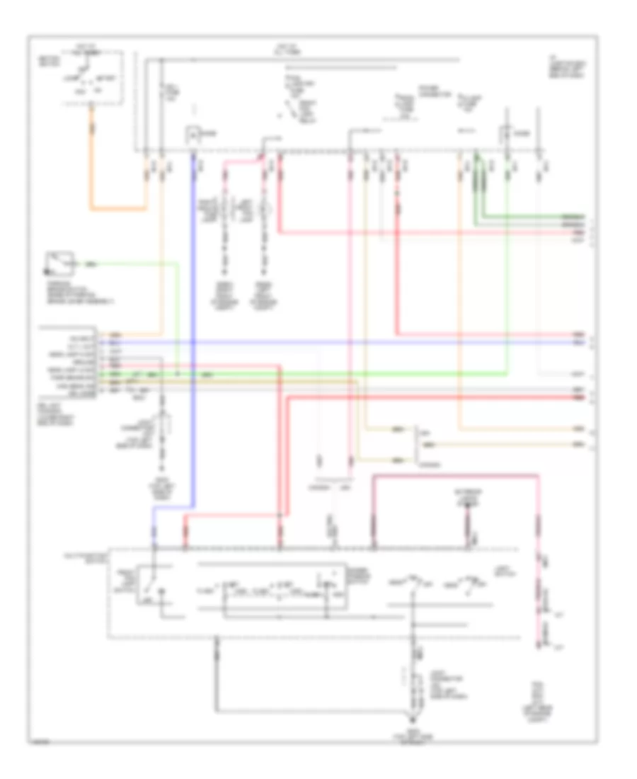 Headlights Wiring Diagram, without Telescopic (1 of 2) for Hyundai Accent GS 2014