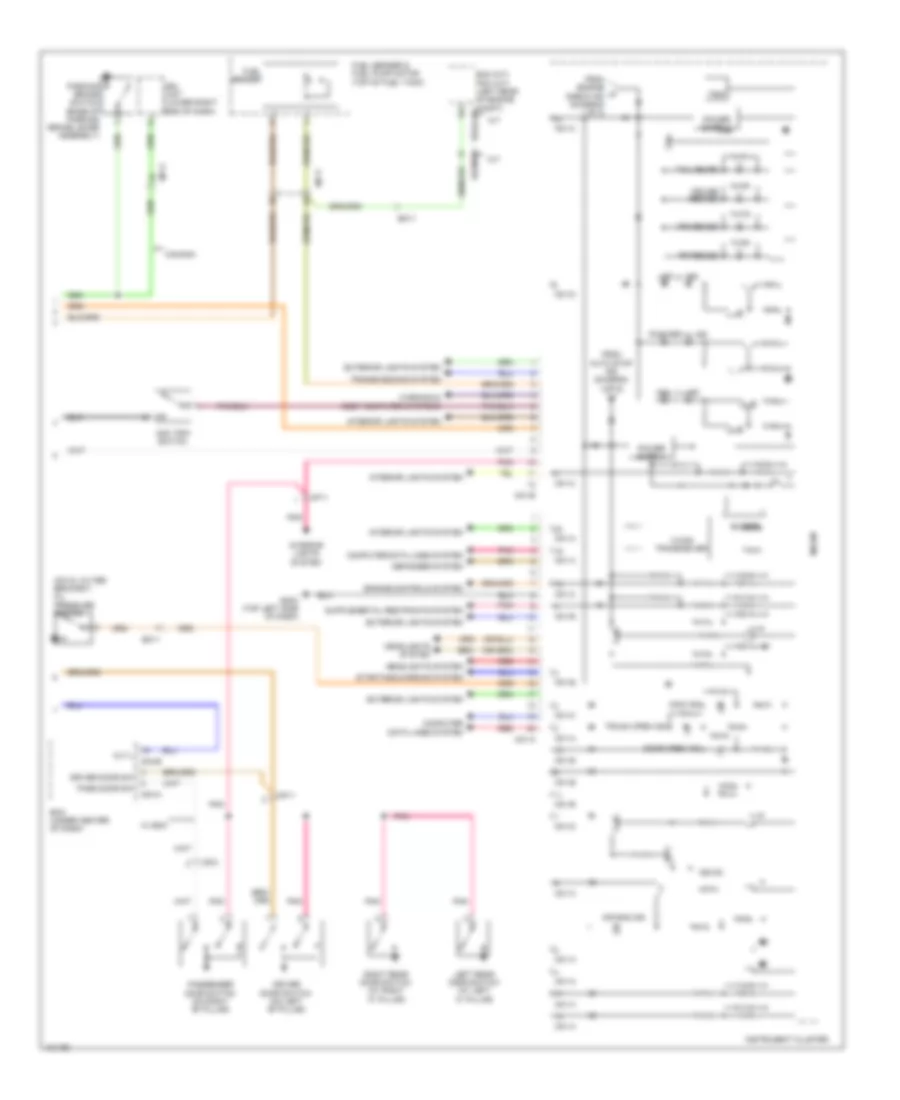Instrument Cluster Wiring Diagram, with Super Vision (2 of 2) for Hyundai Accent GS 2014