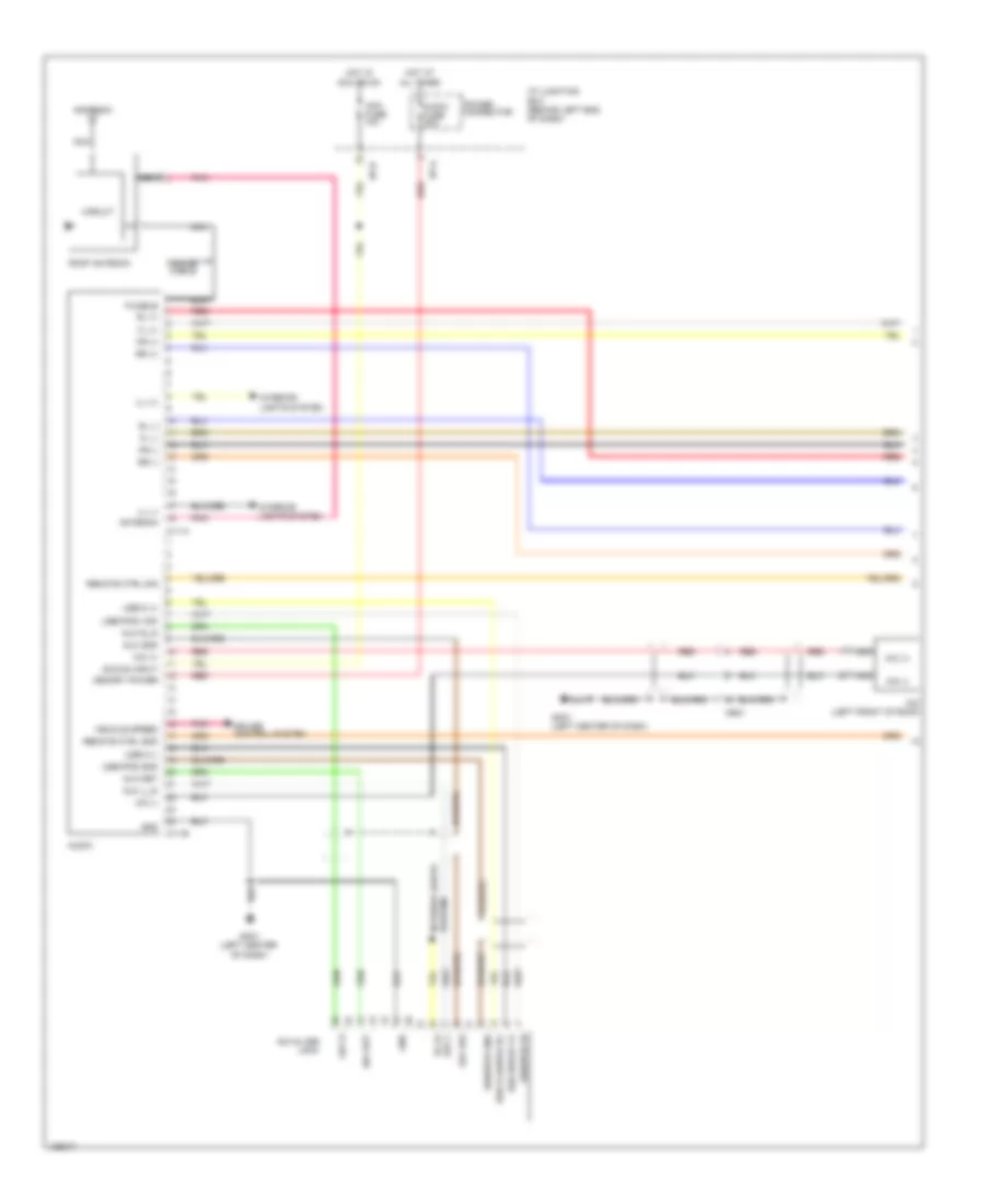 Radio Wiring Diagram 1 of 2 for Hyundai Accent GS 2014