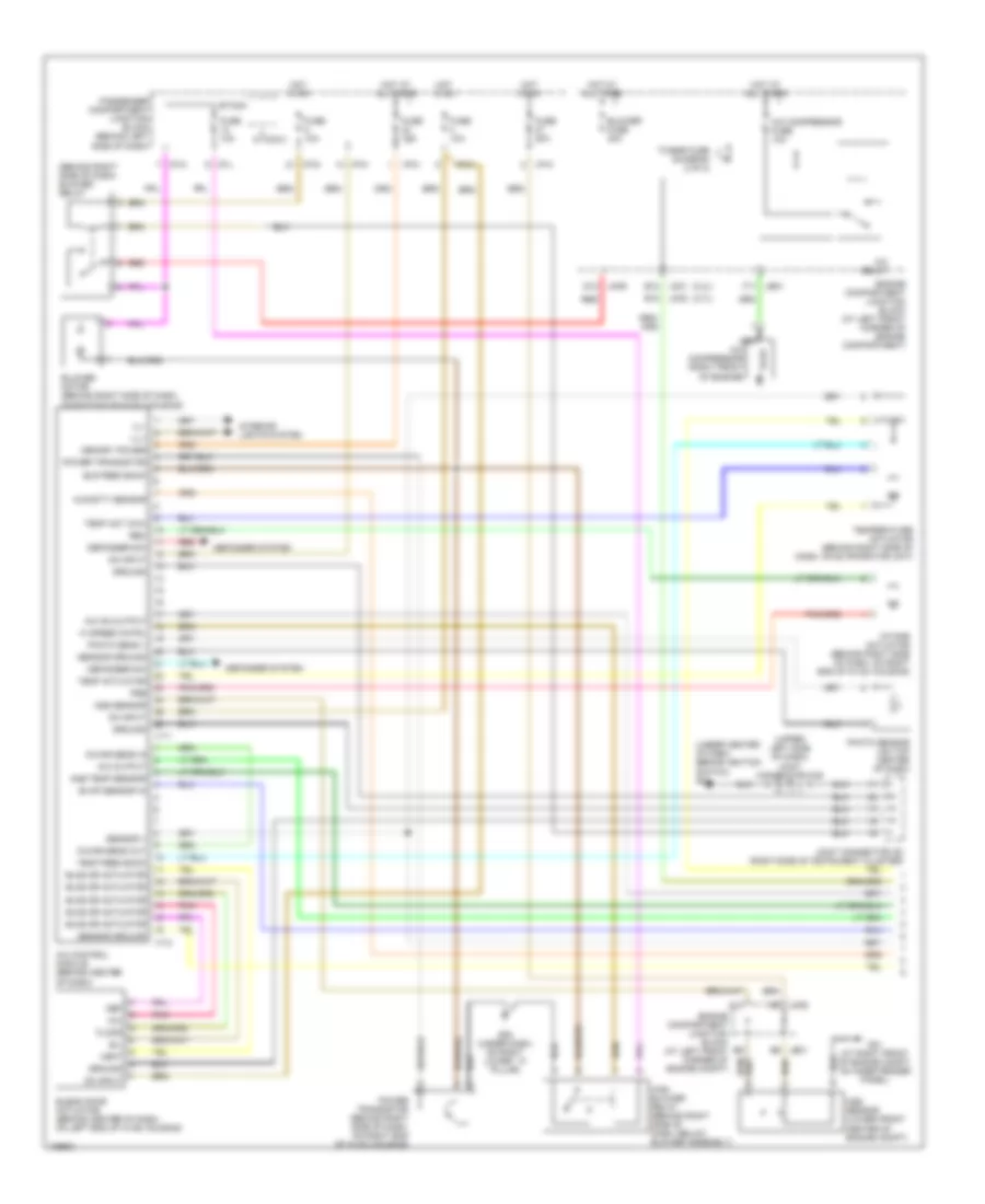 Automatic A C Wiring Diagram 1 of 2 for Hyundai Sonata 2004