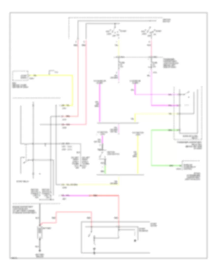 Starting Wiring Diagram, MT for Hyundai Sonata 2004