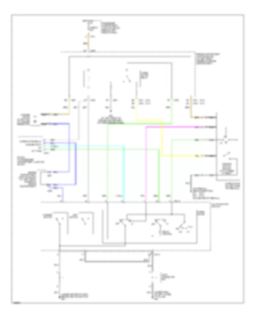 Wiper Washer Wiring Diagram for Hyundai Sonata 2004