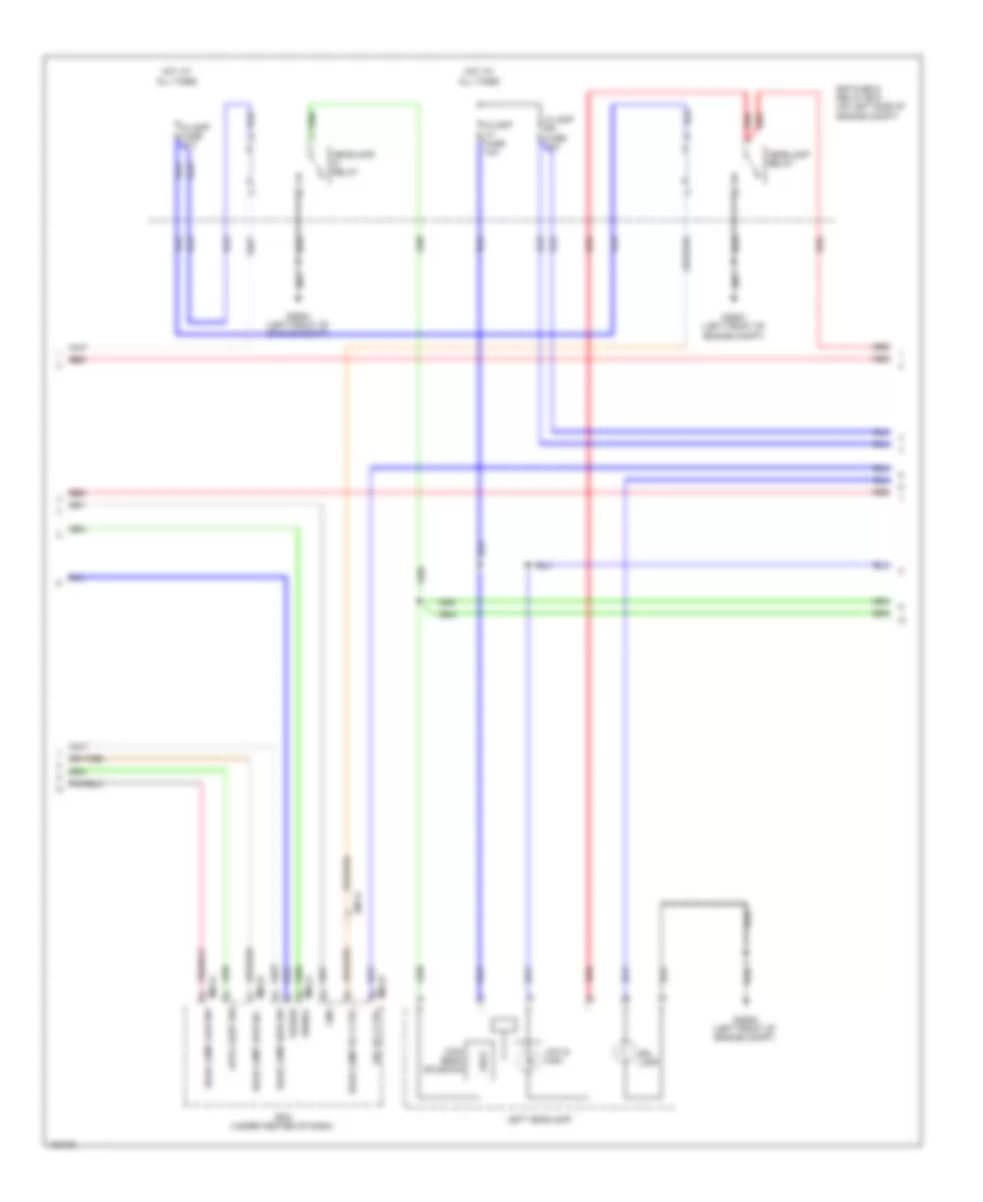 Headlights Wiring Diagram, with Telescopic (2 of 3) for Hyundai Accent SE 2014