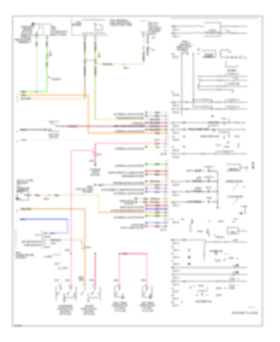 Instrument Cluster Wiring Diagram with Conventional Cluster 2 of 2 for Hyundai Accent SE 2014