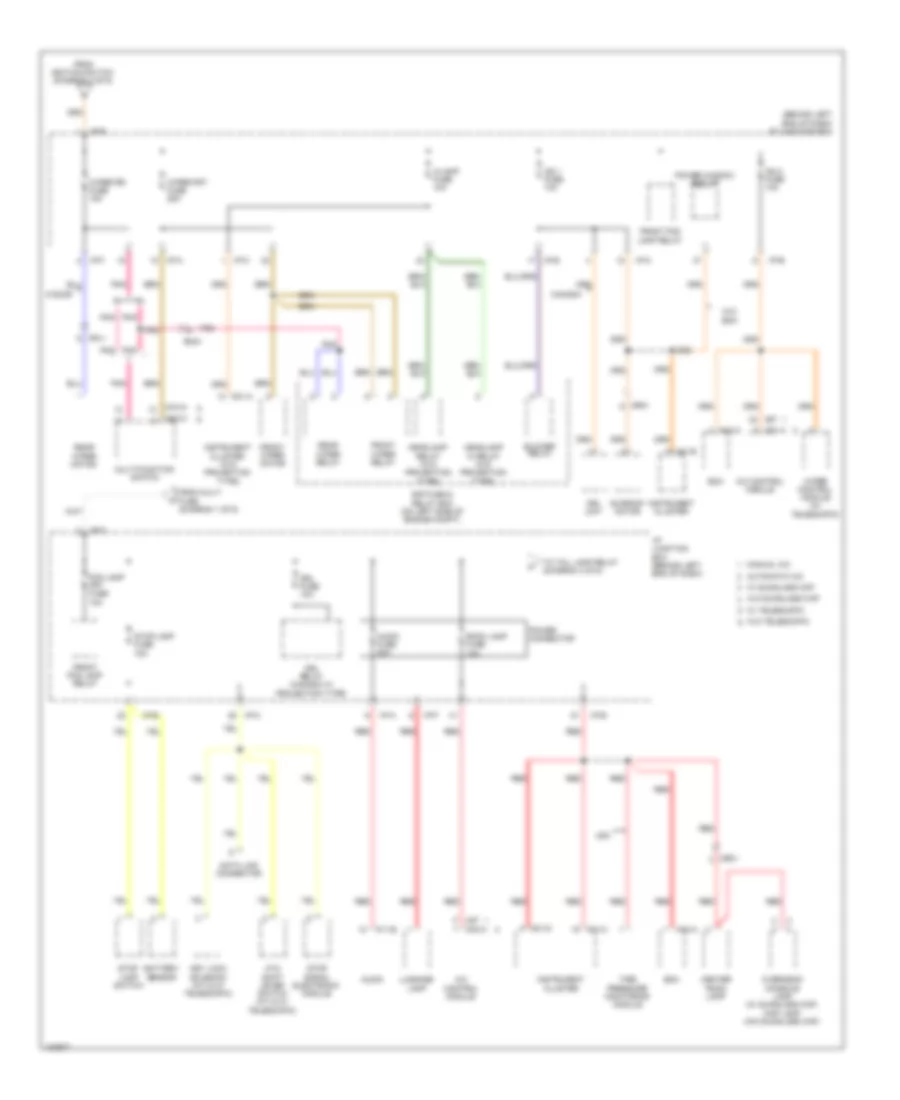 Power Distribution Wiring Diagram (3 of 6) for Hyundai Accent SE 2014