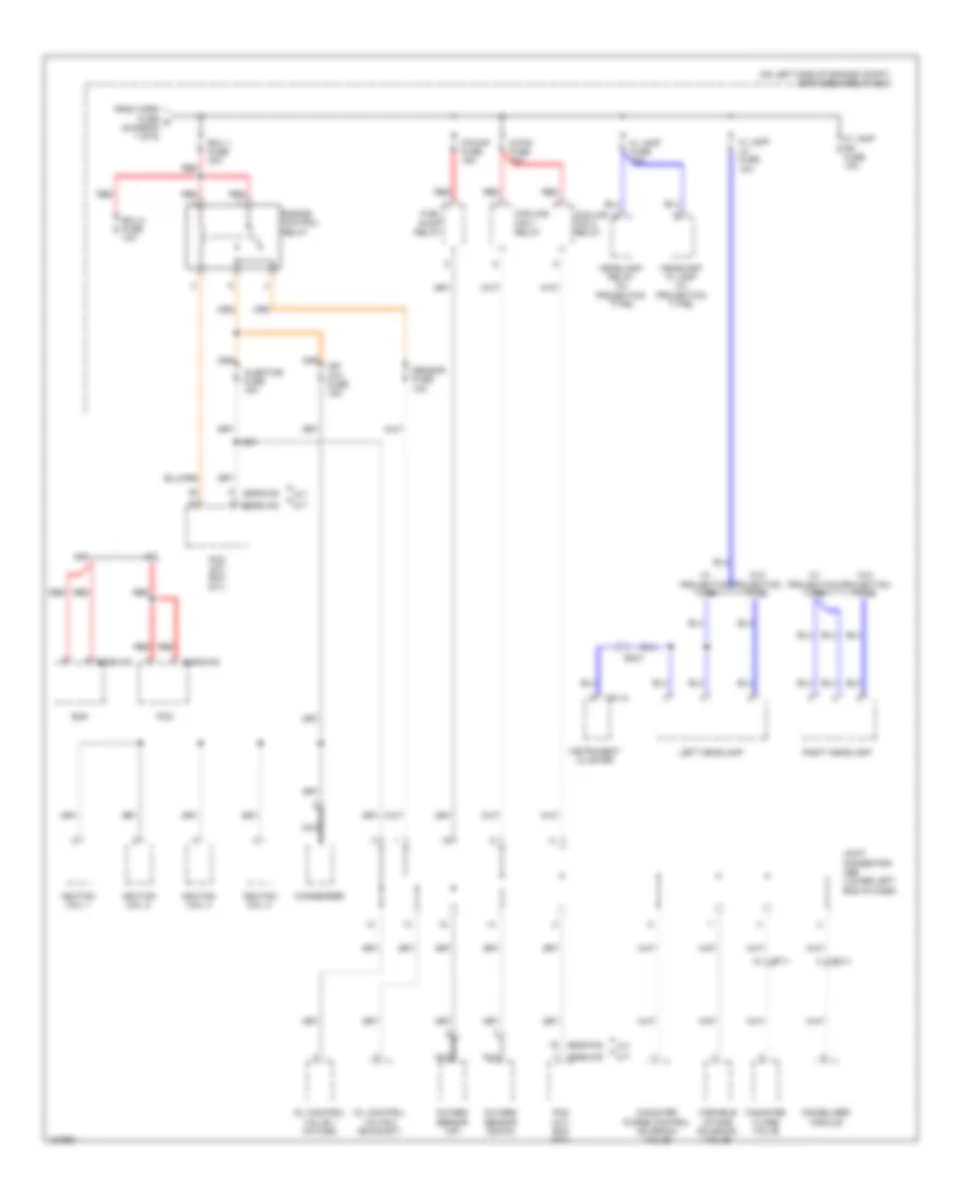Power Distribution Wiring Diagram (6 of 6) for Hyundai Accent SE 2014
