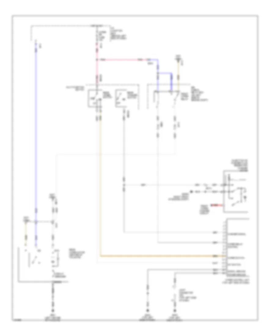 Rear WiperWasher Wiring Diagram, with Telescopic for Hyundai Accent SE 2014